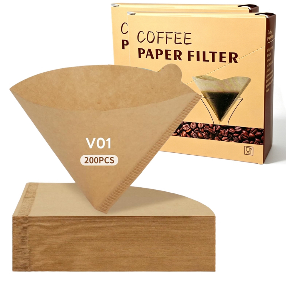Coffee Equipment Espresso - Kahve Filtreleri 200 Adet Konik Kahve
