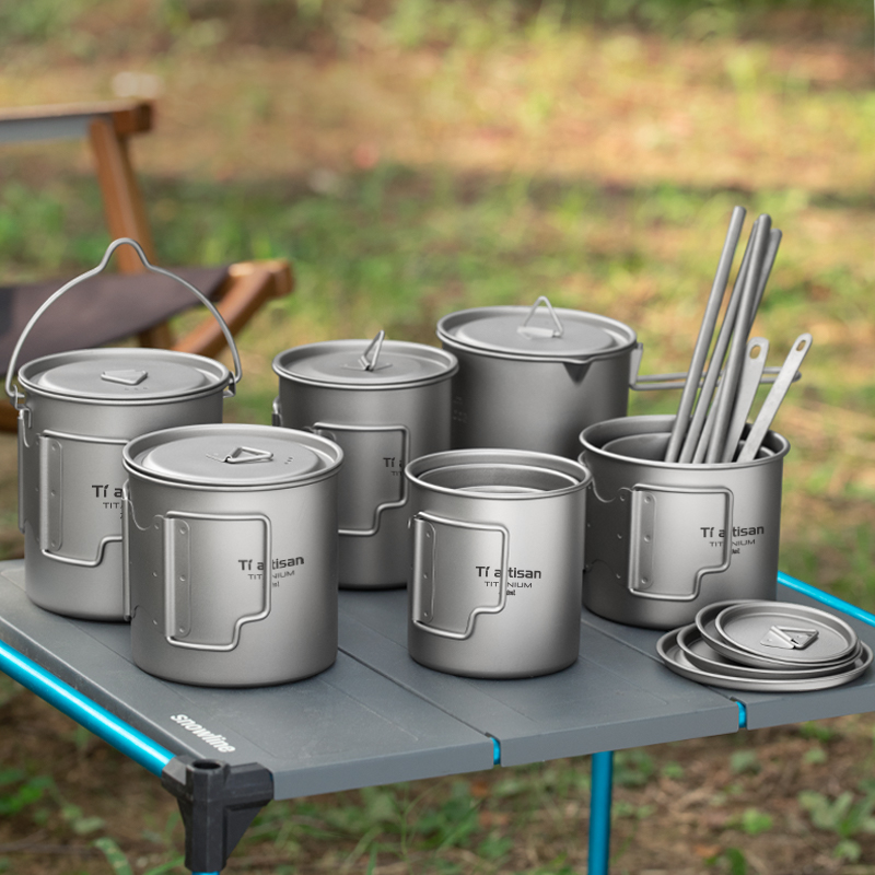Outdoor Coffee Equipment - Tiartisan Açık Titanyum Hafif Taşınabilir Çay