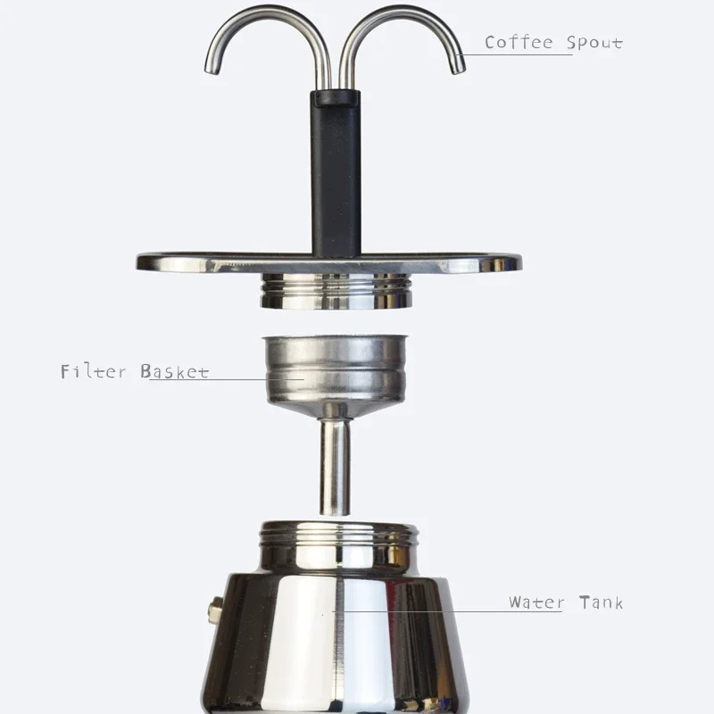 200ML Mini Pot Pot çift tüp 30 - Coffee Equipment Espresso incelemesi ve fiyatı