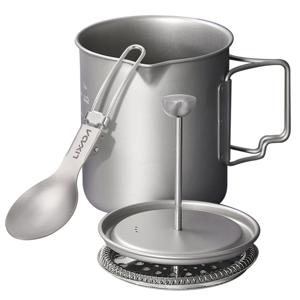 Lixada 750ml titanyum kahve fi - Outdoor Coffee Equipment incelemesi ve fiyatı